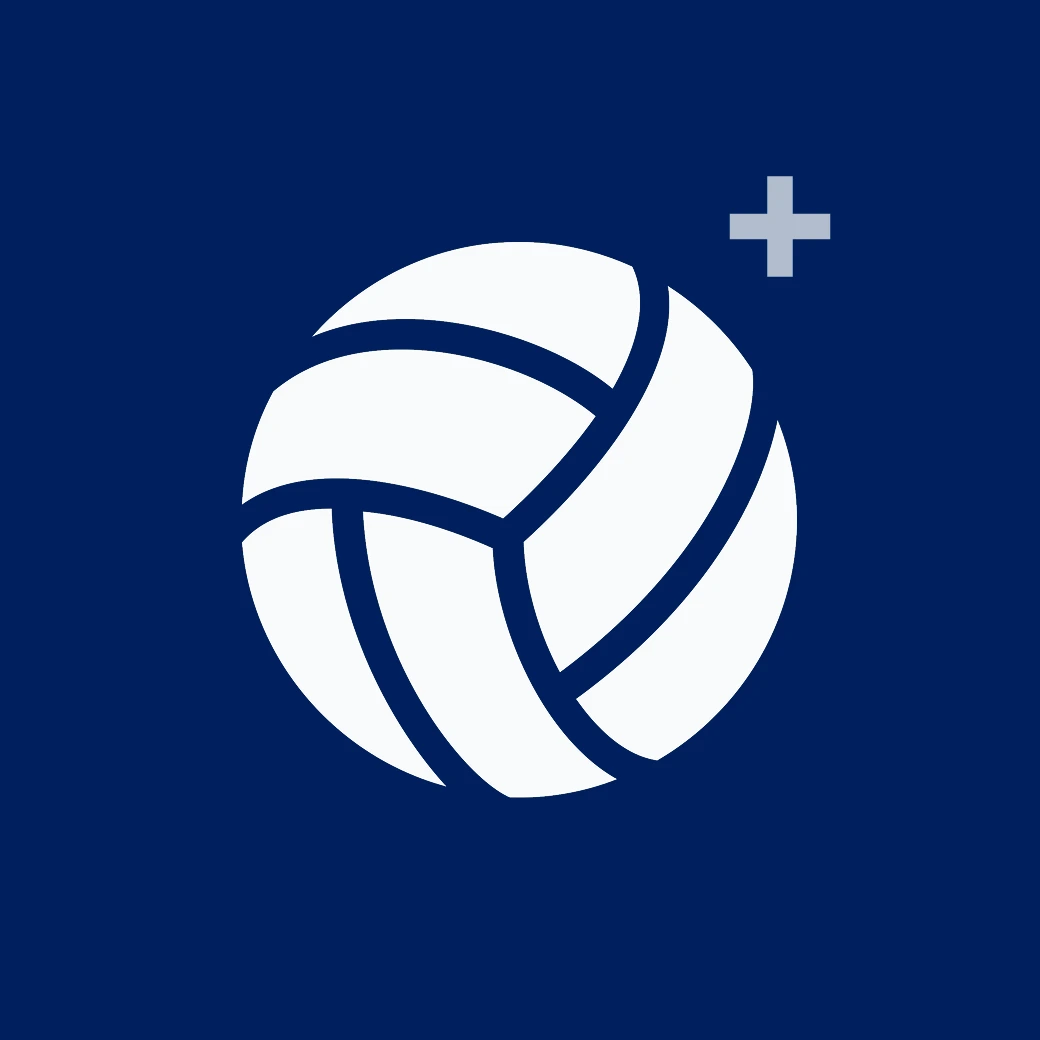 Volei+ iOS app logo for casual volleyball matches